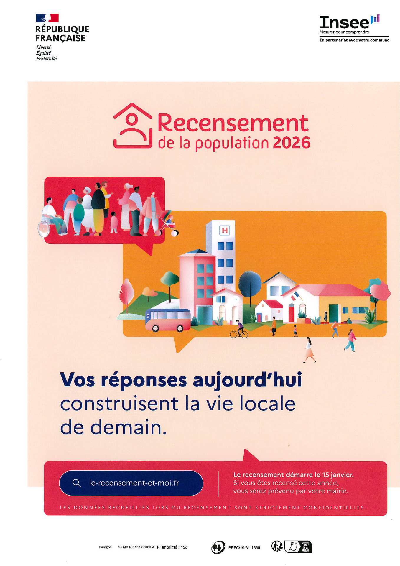 Recensement de la population 2026