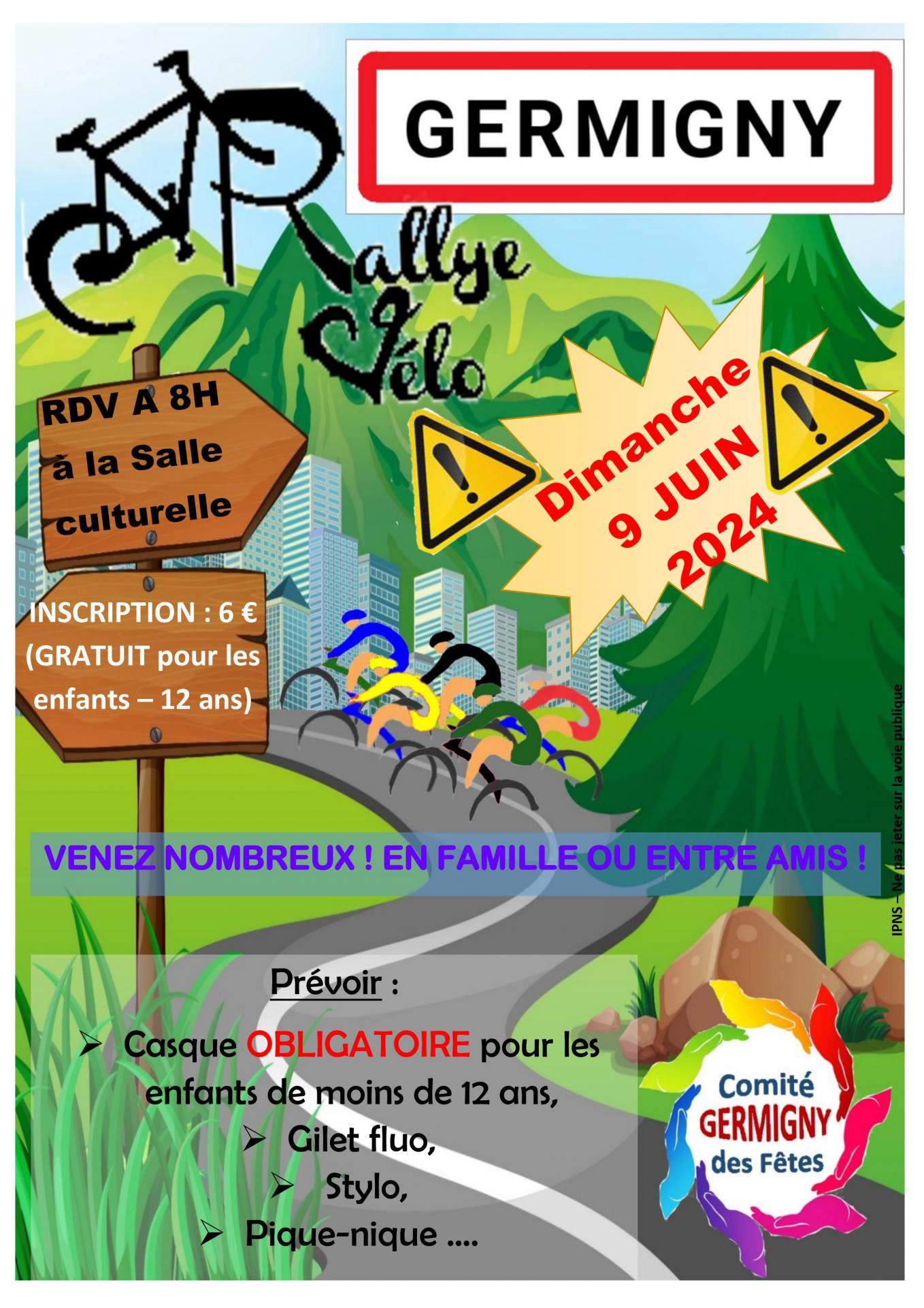 Rallye Vélo dimanche 9 juin
